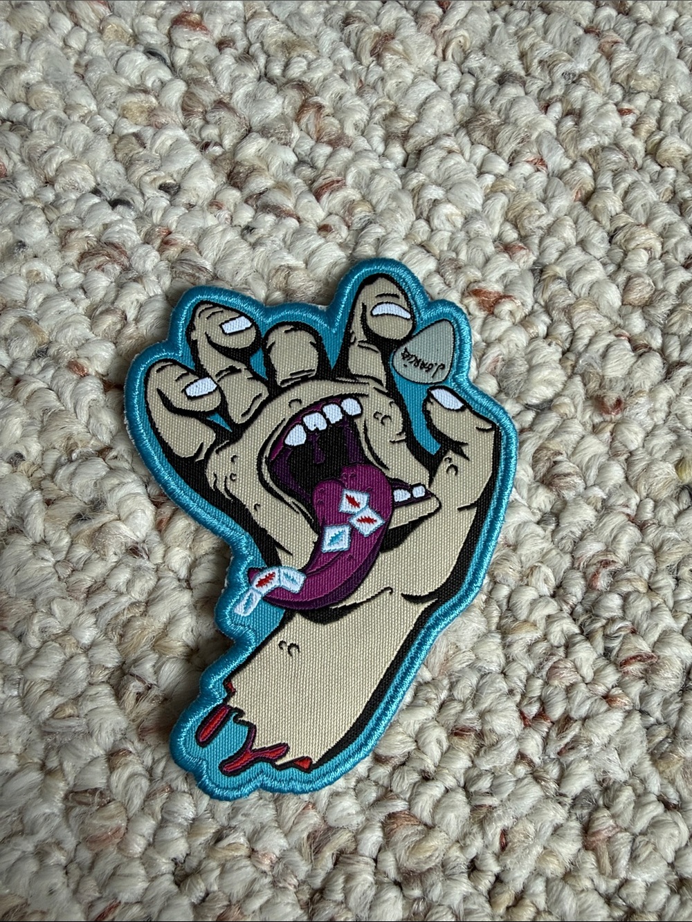 Phillips Santa Cruz Skateboards Screaming Hand Grateful Dead steal face patch